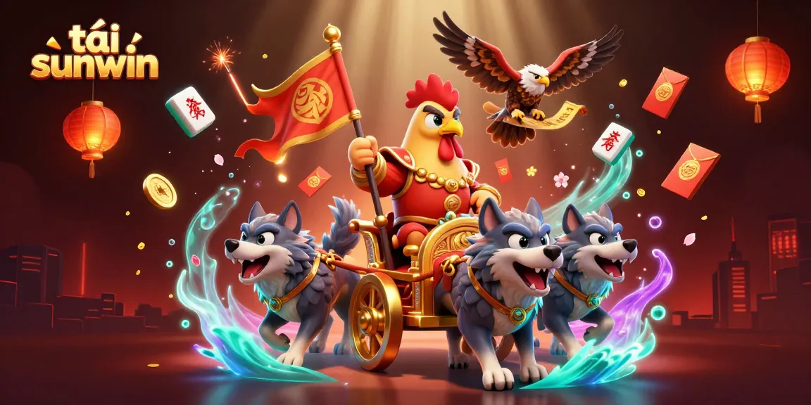 Spin and win with tải sunwin in a vibrant casino scene filled with gold symbols and festive decorations.